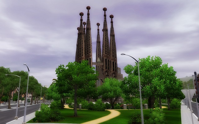 Sims Пейзажи Путешествие в Барселону at ihelensims.org.ru