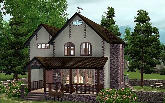 Sims 3 Residential lot Cottage Chipmunk by ihelen at ihelensims.org.ru
