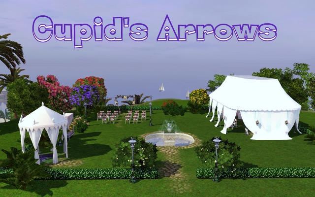 Sims 3 Community lot Park Cupid's arrows by ihelen at ihelensims.org.ru