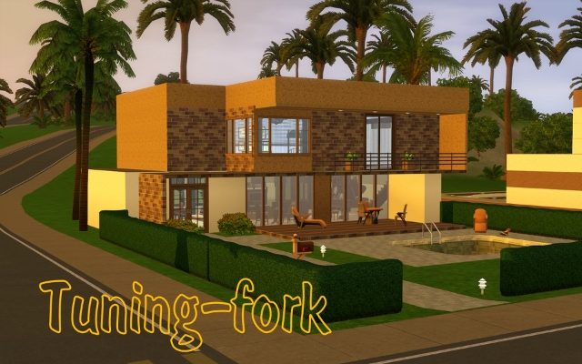 Sims 3 Residential lot Tuning-fork by ihelen at ihelensims.org.ru