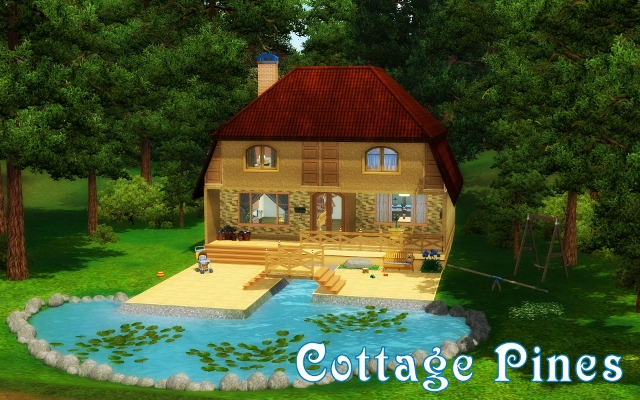 Sims 3 Residential lot Cottage Pines by ihelen at ihelensims.org.ru