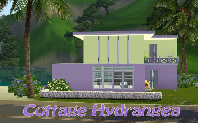 Sims 3 Residential lot Cottage Hydrangea by ihelen at ihelensims.org.ru