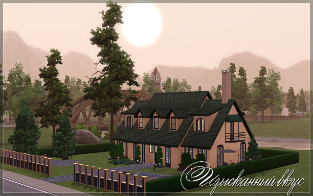 Sims 3 Residential lot Delicate taste by akulina at ihelensims.org.ru