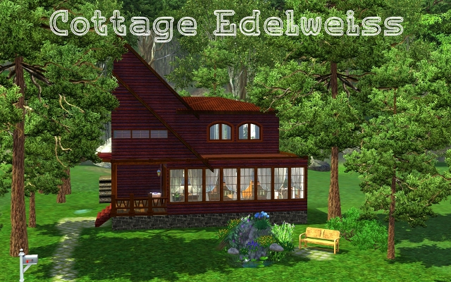 Sims 3 Residential lot Cottage Edelweiss by ihelen at ihelensims.org.ru