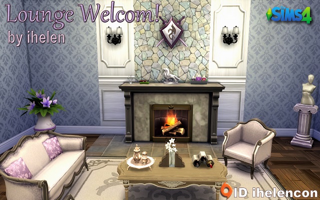 Sims 4 Rooms Lounge Welcom! by ihelen at ihelensims.org.ru