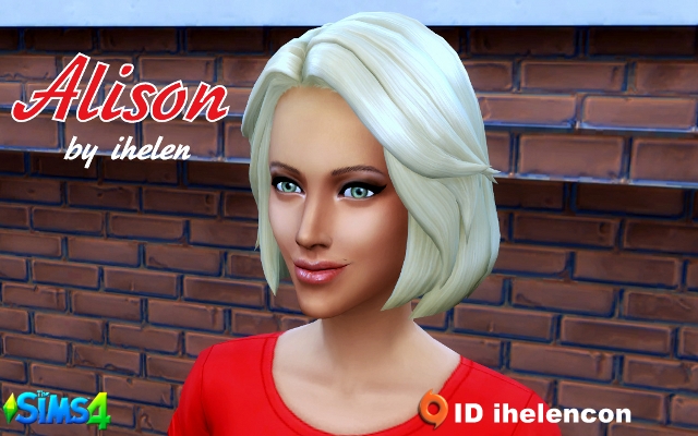 Sims 4 Sims model Alison by ihelen at ihelensims.org.ru