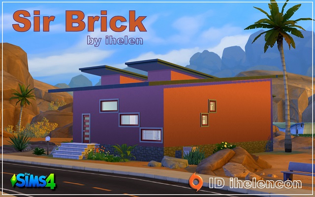 Sims 4 Residential lot Sir Brick by ihelen at ihelensims.org.ru