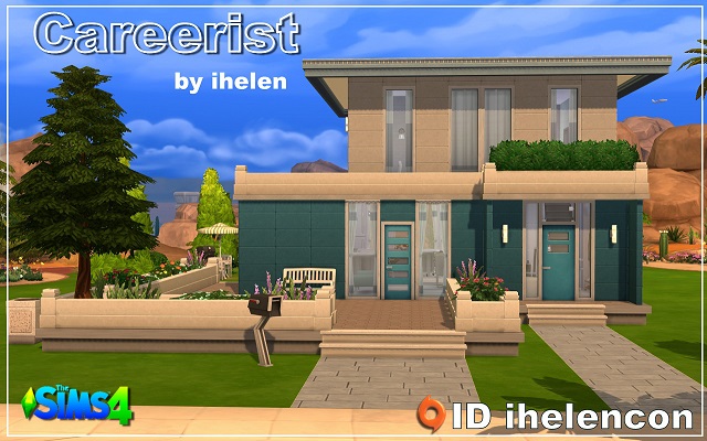 Sims 4 Residential lot Cottage Careerist by ihelen at ihelensims.org.ru