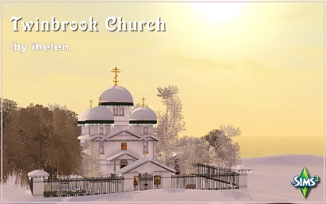 Sims 3 Community lot Twinbrook Church by ihelen at ihelensims.org.ru