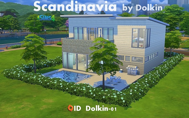 Sims 4 Residential lot Scandinavia by Dolkin at ihelensims.org.ru