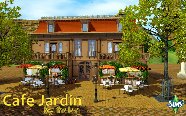 Sims 3 Community lot Cafe Jardin by ihelen at ihelensims.org.ru