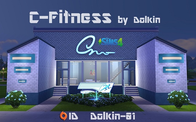 Sims 4 Community lot С-Fitness by Dolkin at ihelensims.org.ru