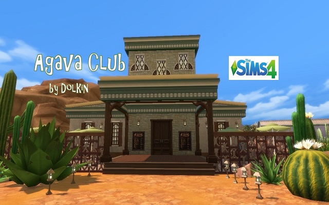 Sims 4 Community lot Agava Club by Dolkin at ihelensims.org.ru