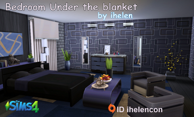Sims 4 Rooms Bedroom Under the blanket by ihelen at ihelensims.org.ru