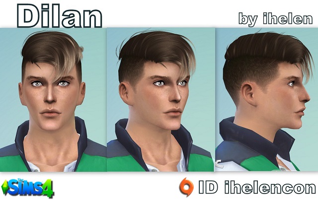Sims 4 Sims model Dilan by ihelen at ihelensims.org.ru
