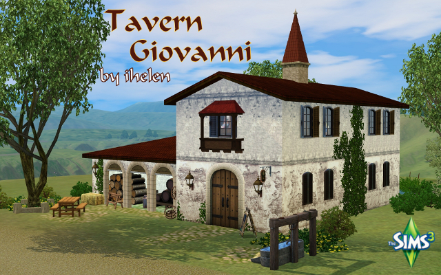 Sims 3 Community lot Tavern Giovanni by ihelen at ihelensims.org.ru