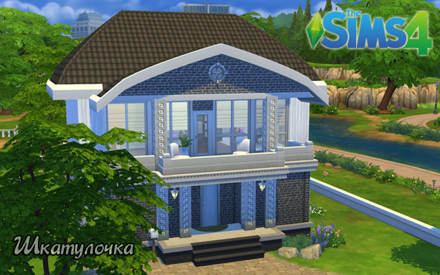 Sims 4 Residential lot Small box by Natali_Nik at ihelensims.org.ru