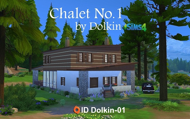 Sims 4 Residential lot Chalet No.1 by Dolkin at ihelensims.org.ru