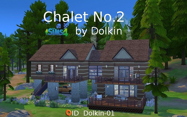 Sims 4 Residential lot Chalet No.2 by Dolkin at ihelensims.org.ru