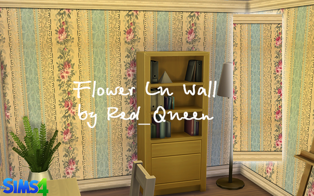 Sims 4 Build/Walls/Floors Flower Lu Wall by Red_Queen at ihelensims.org.ru