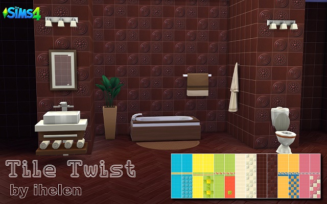 Sims 4 Build/Walls/Floors Tile Twist by ihelen at ihelensims.org.ru
