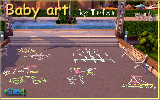 Sims 4 Decor Baby art by ihelen at ihelensims.org.ru