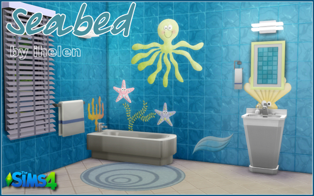 Sims 4 Decor Stickers Seabed by ihelen at ihelensims.org.ru