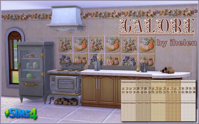 Sims 4 Build/Walls/Floors Tile Galore by ihelen at ihelensims.org.ru