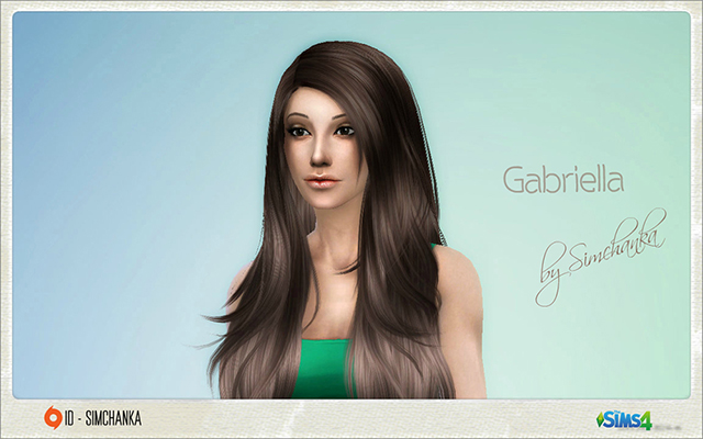 Sims 4 Sims model Gabriella by Simchanka at ihelensims.org.ru