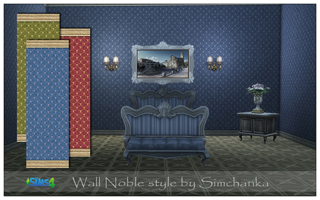Sims 4 Build/Walls/Floors Wall Noble style by Simchanka at ihelensims.org.ru