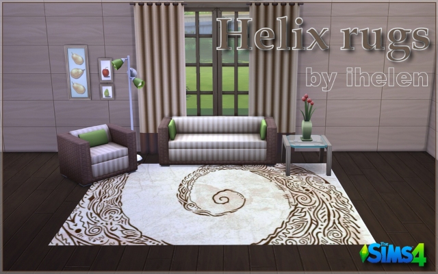 Sims 4 Decor Helix rugs by ihelen at ihelensims.org.ru