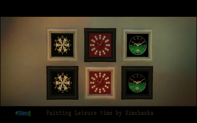Sims 4 Decor Painting Leisure time by Simchanka at ihelensims.org.ru