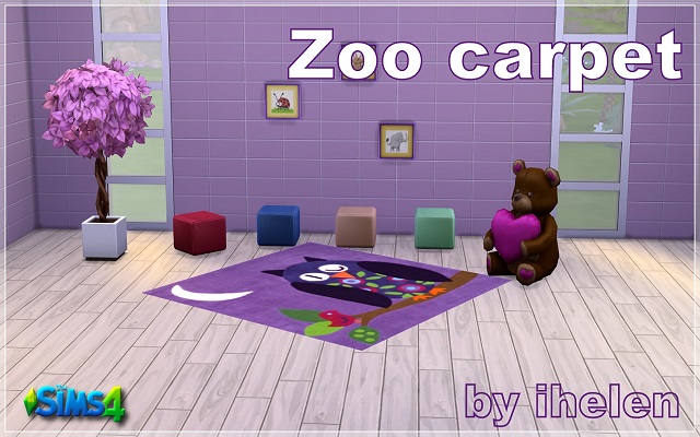 Sims 4 Decor Zoo carpet by ihelen at ihelensims.org.ru