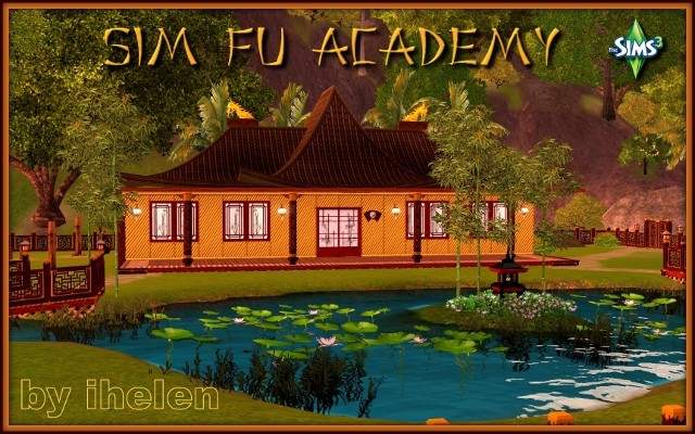 Sims 3 Community lot Sim Fu Academy by ihelen at ihelensims.org.ru