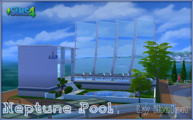 Sims 4 Community lot Neptune Pool by ihelen at ihelensims.org.ru