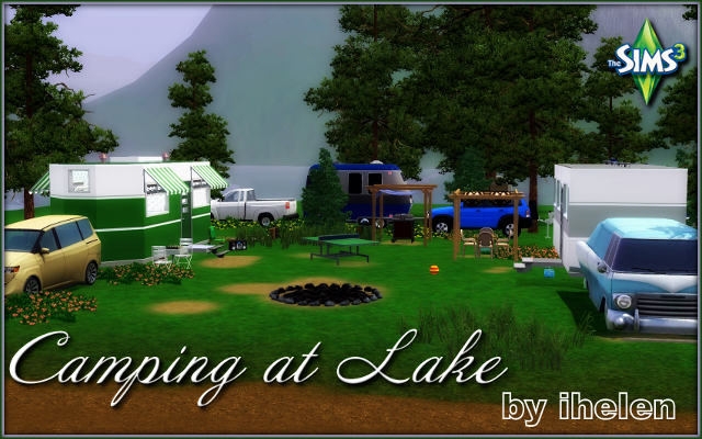Sims 3 Residential lot Camping at Lake by ihelen at ihelensims.org.ru