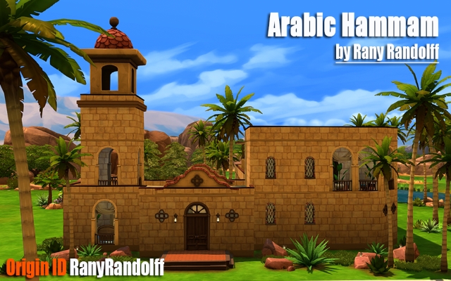 Sims 4 Community lot Arabic Hammam by Rany Randolff at ihelensims.org.ru