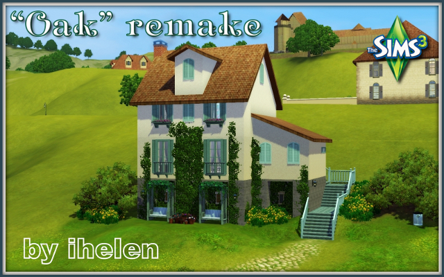 Sims 3 Residential lot Cottage oak by ihelen at ihelensims.org.ru