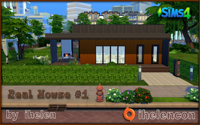 Sims 4 Residential lot Real Howse #1 by ihelen at ihelensims.org.ru