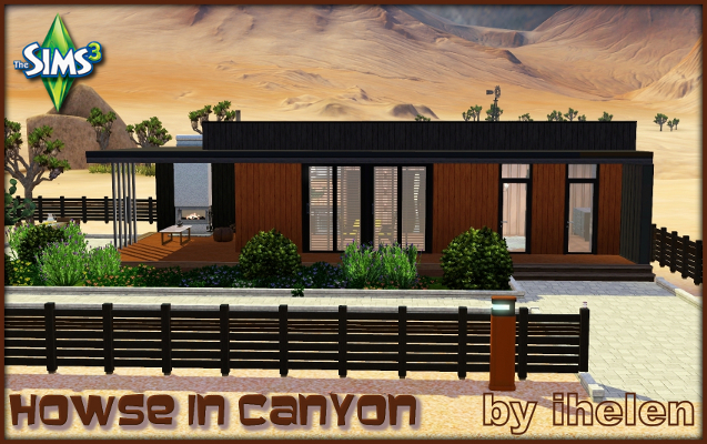 Sims 3 Residential lot Howse in canyon by ihelen at ihelensims.org.ru