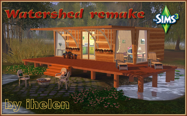 Sims 3 Residential lot Watershed remake by ihelen at ihelensims.org.ru